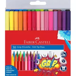 Estuche de 30 rotuladores Grip Faber Castell