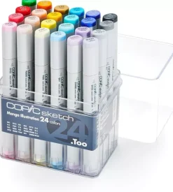 Estuche de 24 Rotuladores Tonos Manga Copic Sketch