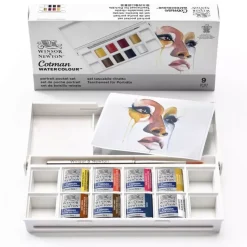 Estuche de Bolsillo 8 Acuarelas Cotman Retrato Winsor and Newton