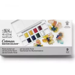 Estuche de Bolsillo 8 Acuarelas Cotman Floral Winsor and Newton