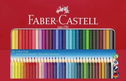 Estuche de Metal 36 Lápices Colour Grip Faber-Castell