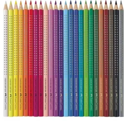 Estuche de Metal 24 Lápices Colour Grip Faber-Castell