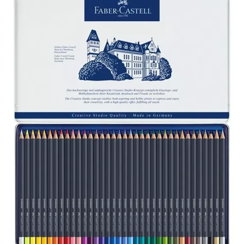 Estuche de Metal 36 lápices de colores Goldfaber Faber-Castell