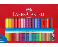 Estuche de Metal 48 Lápices Colour Grip Faber-Castell