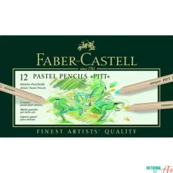 Estuche de Metal 12 lápices Pastel Pitt Artist Pen Faber-Castell