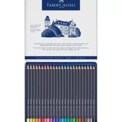Estuche de Metal 24 lápices de colores Goldfaber Faber-Castell