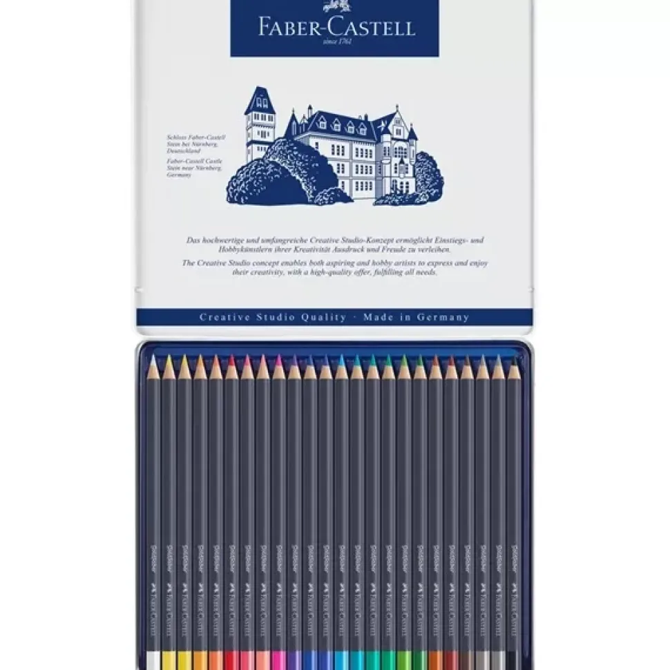 Estuche de Metal 24 lápices de colores Goldfaber Faber-Castell