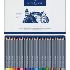 Estuche de Metal 36 lápices acuarelables Goldfaber Aqua Faber-Castell