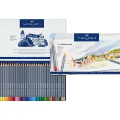 Estuche de Metal 36 lápices acuarelables Goldfaber Aqua Faber-Castell