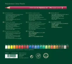 Estuche de Metal 24 Lápices de colores Polychromos Faber-Castell