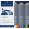 Estuche de Metal 12 lápices acuarelables Goldfaber Aqua Faber-Castell
