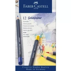 Estuche de Metal 12 lápices de colores Goldfaber Faber-Castell