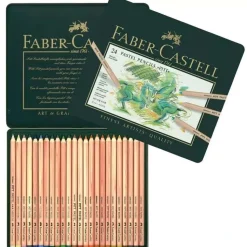 Estuche de Metal 24 lápices Pastel Pitt Artist Pen Faber-Castell