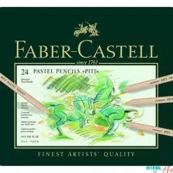 Estuche de Metal 24 lápices Pastel Pitt Artist Pen Faber-Castell