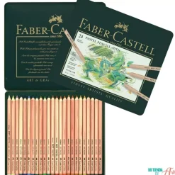 Estuche de Metal 24 lápices Pastel Pitt Artist Pen Faber-Castell