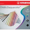 Estuche de Metal Arty 24 Lápices Acuarelables STABILO Aquacolor