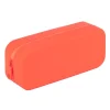 Estuche de silicona rectangular naranja Neon Apli