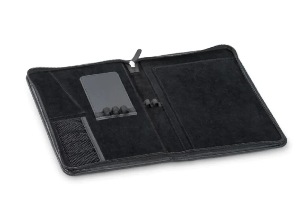 Estuche de viaje de cuero negro Kaweco