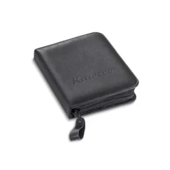 Estuche de viaje de cuero negro Kaweco A5
