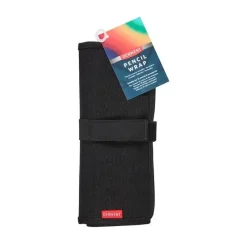 Estuche enrollable para 24 lápices negro Derwent