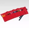 Estuche enrollable rojo 24 lápices acuarelables Fabriano