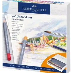 Estuche Estudio 38 Lápices Acuarelables Goldfaber Aqua Faber-Castell