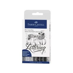Estuche Iniciación al Lettering 8 Lápices Pitt Artist Pen Hand Lettering Faber-Castell