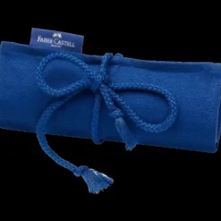 Estuche Lleno Tela Enrollable Azul para 30 piezas Goldfaber Faber-Castell