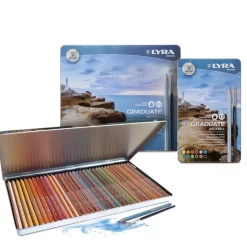Estuche Metálico 36 Lápices Acuarelables Graduate Aquarell Lyra