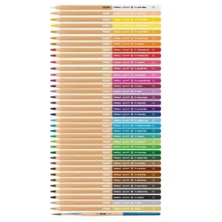 Estuche Metálico 36 Lápices de Colores Acuarelables Mina Gruesa Milan