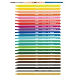 Estuche Metálico 24 Lápices de Colores Acuarelables Milan