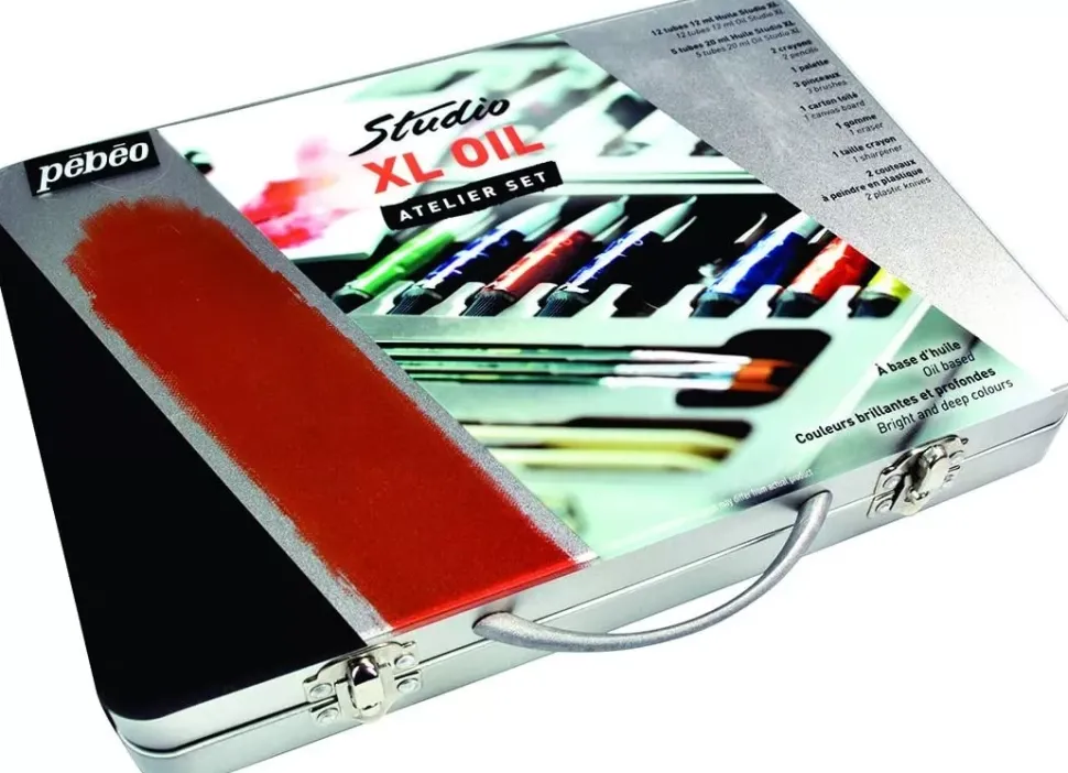 Estuche Metálico Tubos Óleo Fino XL Pebeo