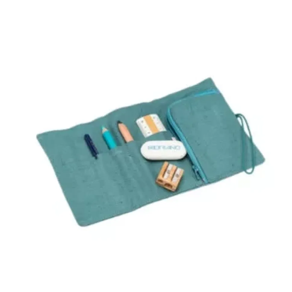 Estuche mini enrollable aquamarino Fabriano