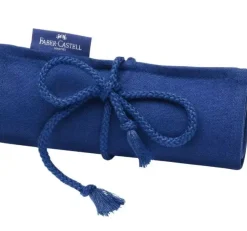 Estuche Tela Enrollable Azul VACÍO para 28 piezas Goldfaber Faber-Castell