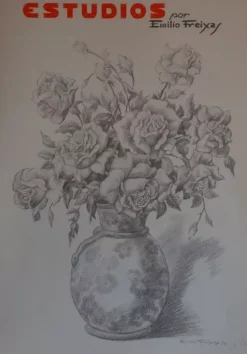 Estudios de dibujo artístico por Emilio Freixas ES04 Flores