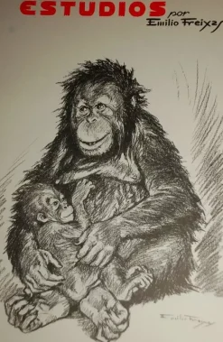 Estudios de dibujo artístico por Emilio Freixas ES06 Figuras animales