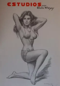 Estudios de dibujo artístico por Emilio Freixas ES05 Figura femenina fantasía