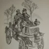 Estudios de dibujo artístico por Carlos Freixas ES25 Automóviles veterano