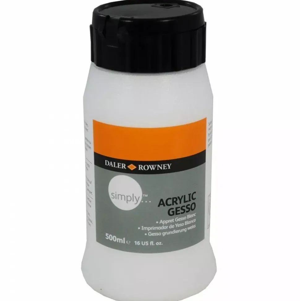 Gesso primer blanco Simply Daler-Rowney 500ml
