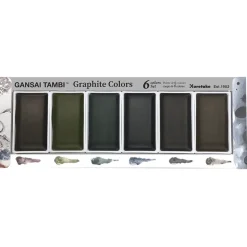 Godet acuarela japonesa gigante Gansai Tambi Grafito Kuretake