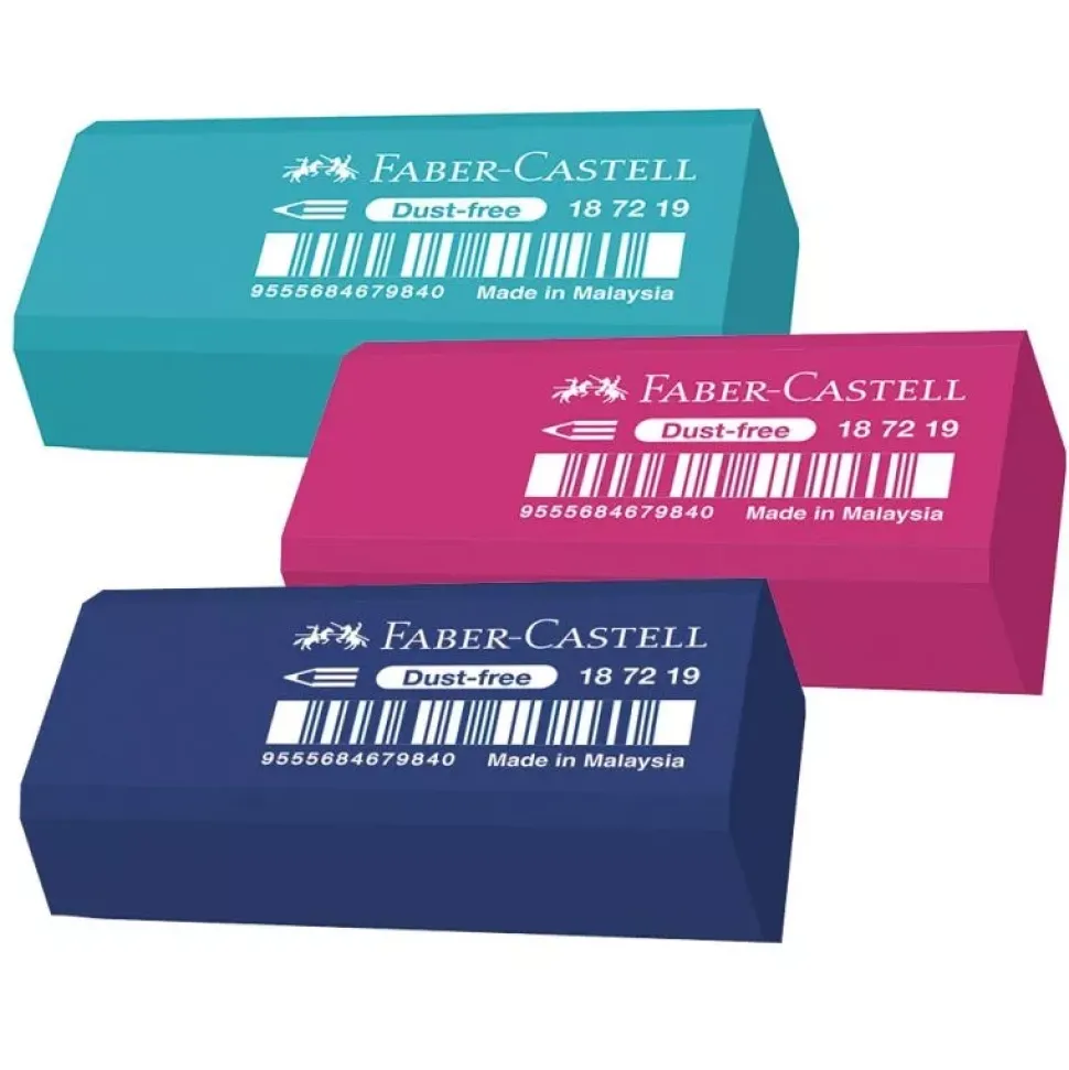 Goma de Borrar de colores Dust-Free Faber-Castell