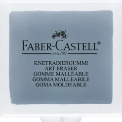 Goma de Borrar maleable gris en estuche Faber-Castell
