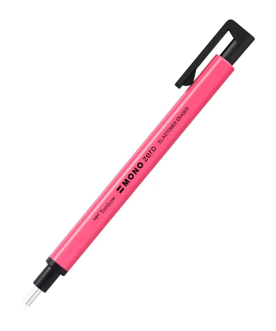 Goma retráctil redonda Mono Zero Rosa Tombow