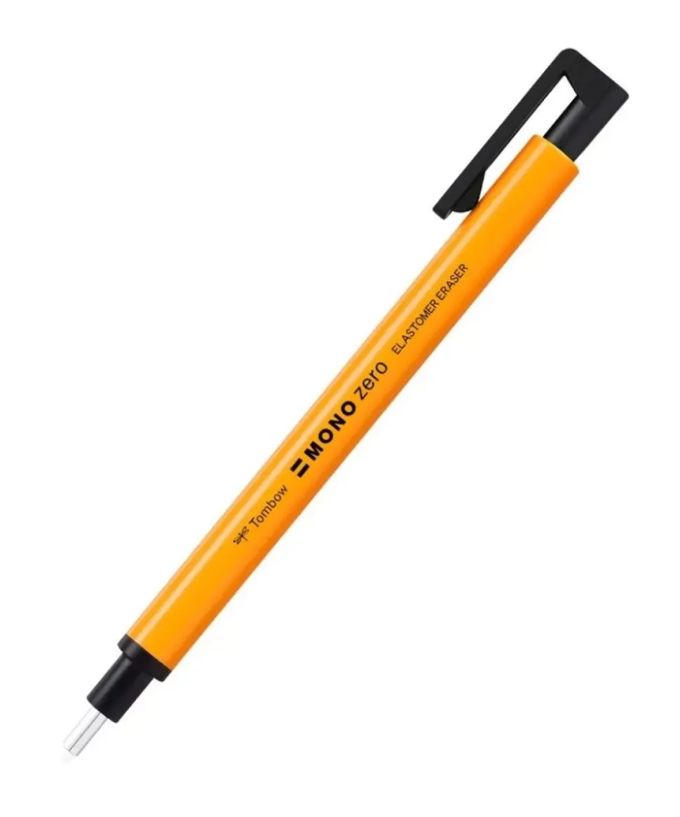 Goma retráctil redonda Mono Zero Naranja Tombow