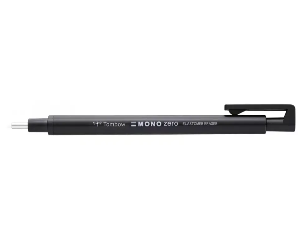 Goma retráctil redonda Mono Zero Negro Tombow