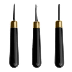 Gubia para linóleo mango acetato negro RGM