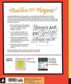 Hand lettering A to Z workbook