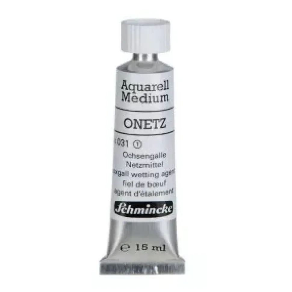 Hiel de res para acuarelas y gouache Onetz Schminke 15ml