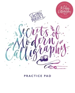 Kirsten Burke's secrets of modern calligraphy practice pad
