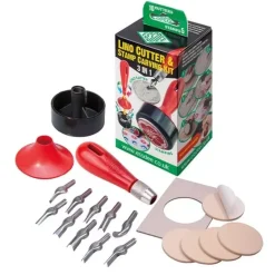 Kit 10 gubias y 5 sellos para linograbado Essdee